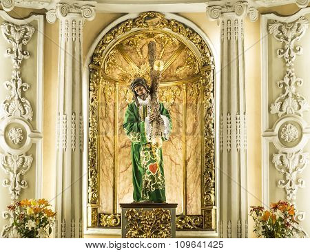 Inside Famous Yanahuara Church  In Arequipa
