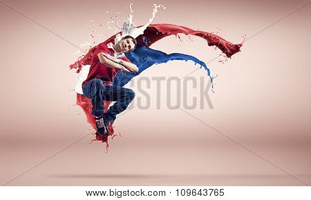 Dancer in jump