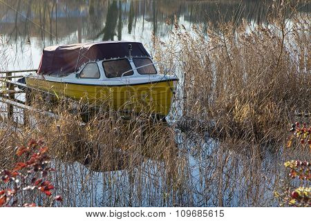 Small Boat In The Rush