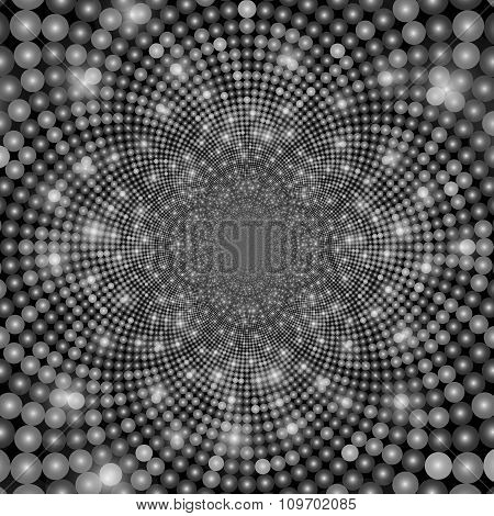 background consisting of gray circles