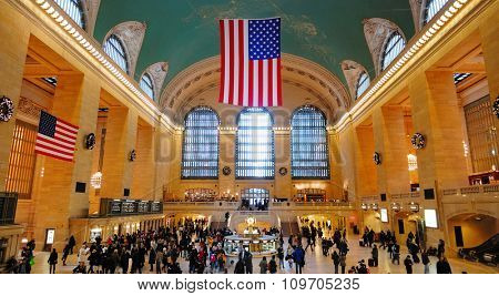 NEW YORK CITY, NY - AUG 8: Grand Central is the second busiest station of the New York City Subway system with 42,002,971 passengers in 2009. August 8, 2010 in Manhattan, New York City. 