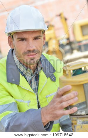 worker on site