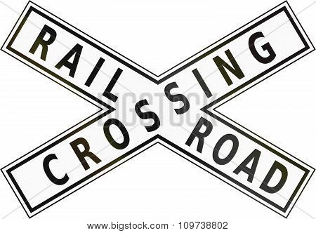 Road Sign In The Philippines - Railroad Crossbuck