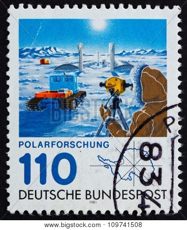 Postage Stamp Germany 1981 Georg Von Neumayer Polar Research Sta