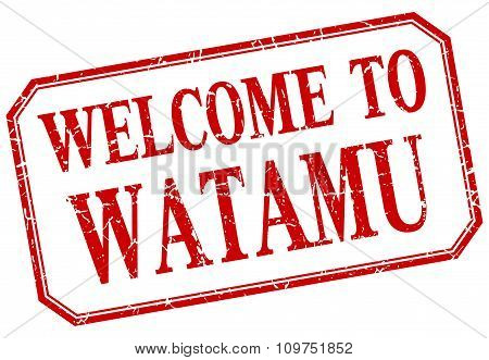 Watamu - Welcome Red Vintage Isolated Label