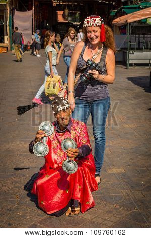 On The Jemaa El Fna Square In Marrakesh