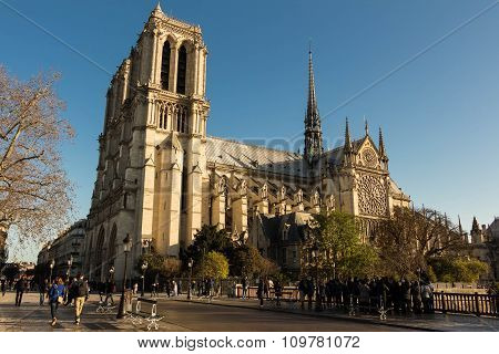 The Cathedral Notre Dame, Paris, France.