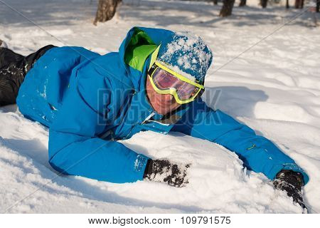Resting Snowboarder