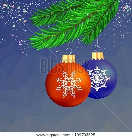Set of Colorful Glass Balls