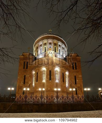 classical Armenian cathedral in Moscow