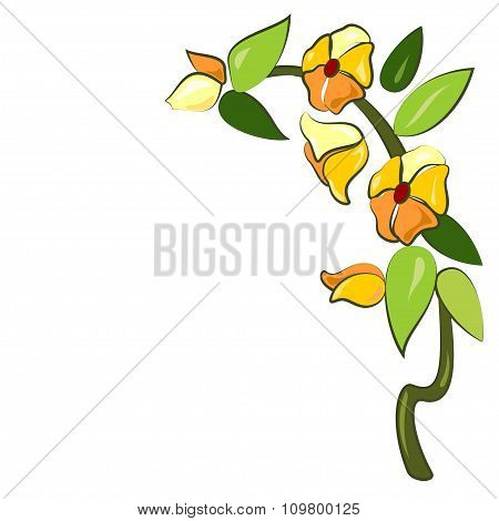 Deco, flower-Sketch for fusing