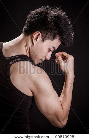 Fitness Level Young Man