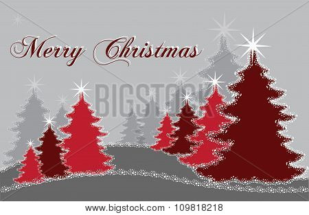 Red Christmas trees