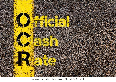 Accounting Business Acronym Ocr Official Cash Rate