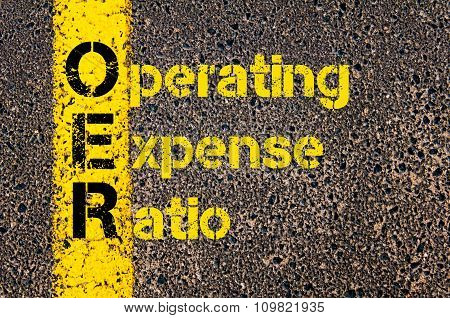 Accounting Business Acronym Oer Operating Expense Ratio