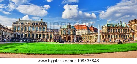 Dresden,germany-september 08,2015: Zwinger Palace (der Dresdner Zwinger) Art Gallery Of Dresden, Whi