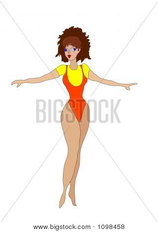 Lady excersise