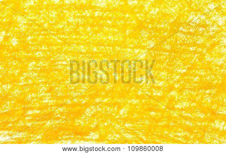 Background Yellow Crayon Drawing