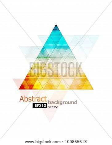 Abstract triangle background