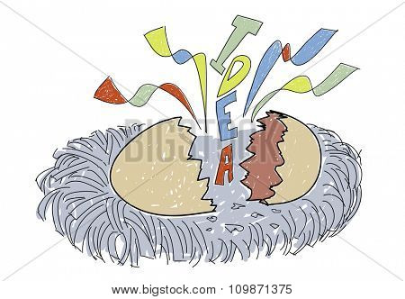 Creativity Idea Imagination Reveal Surprise Concept
