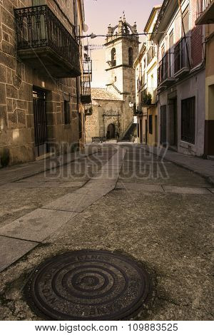 Street Of Banos De Montemayor Old Town, Spain