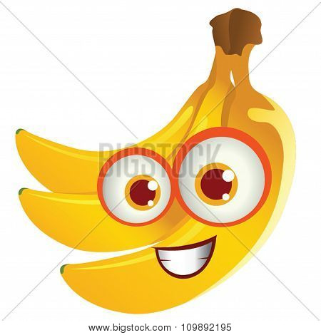 Fun Smiling Face Bananas - Happy Bananas Bunch