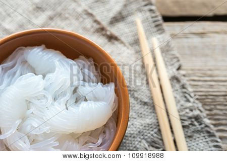 Bowl Of Shirataki Noodles
