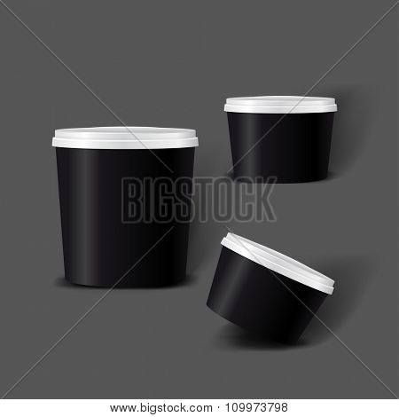 Mockup template for branding and product designs. Isolated realistic package with shadows. Easy to use for advertising and products.