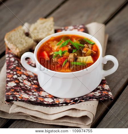 Russian Style Soup Rassolnik