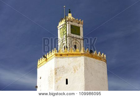 Mosque minaret in El-Jadida, Morocco, Africa