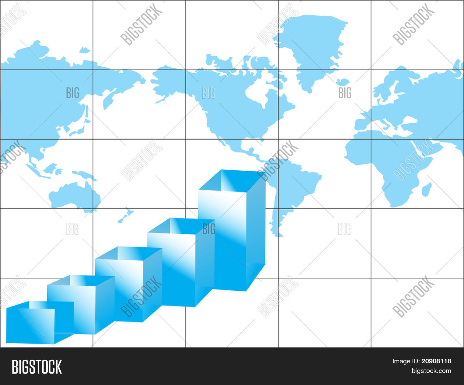 Business Graph World Vector & Photo (Free Trial) | Bigstock