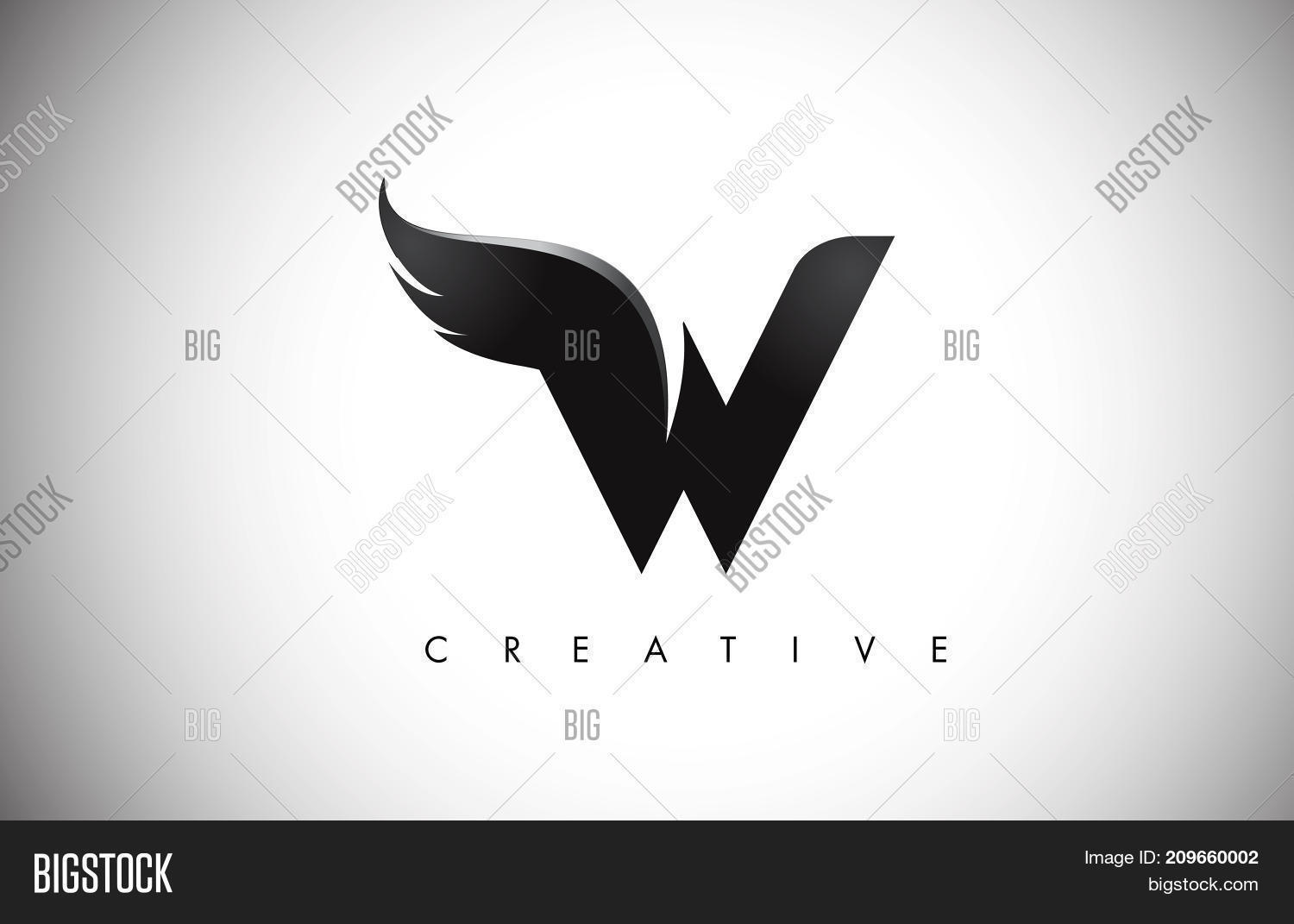 W Letter Wings Logo Vector & Photo (Free Trial) | Bigstock
