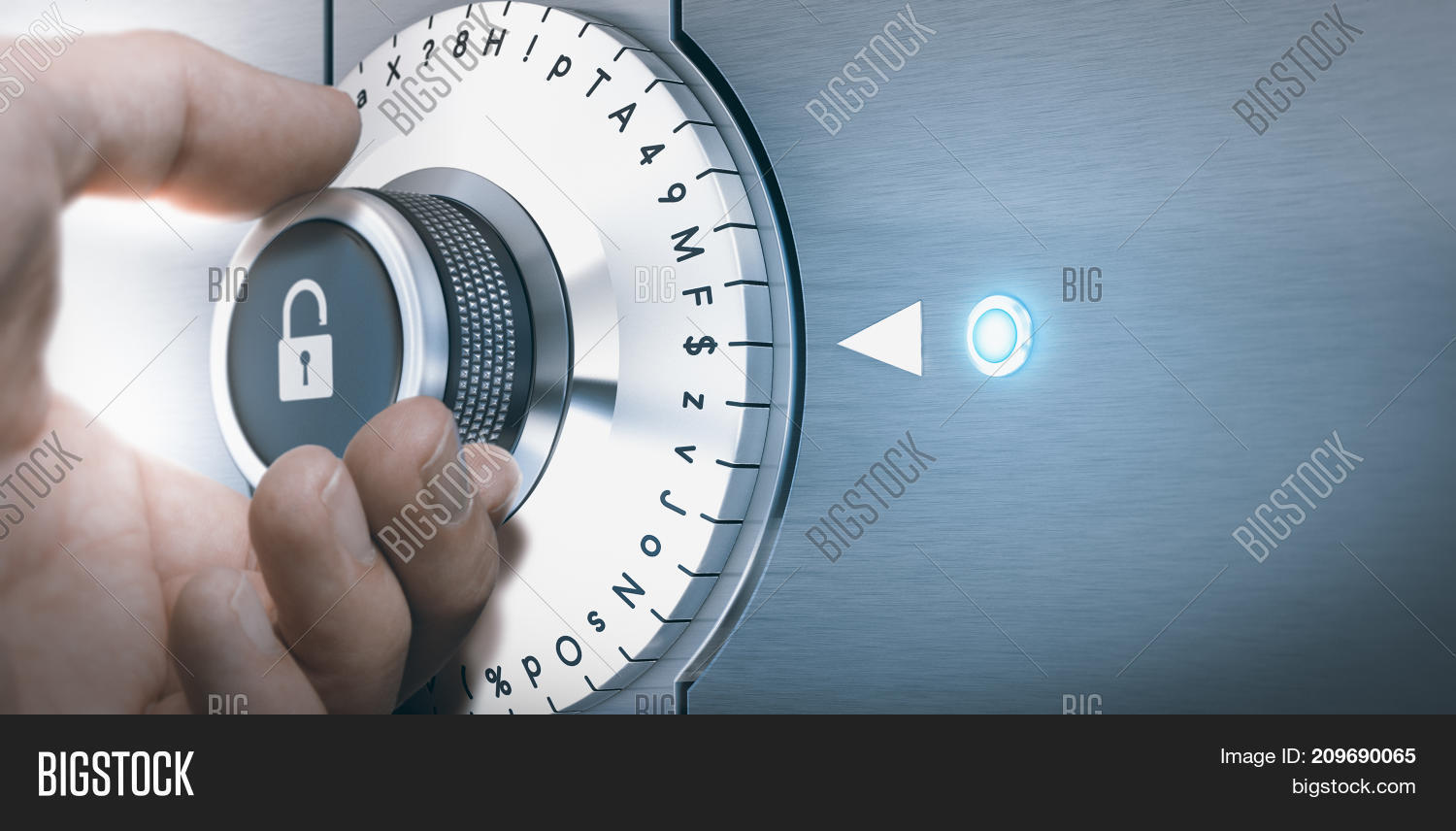 Hand Turning Safe Lock Image & Photo (Free Trial) Bigstock