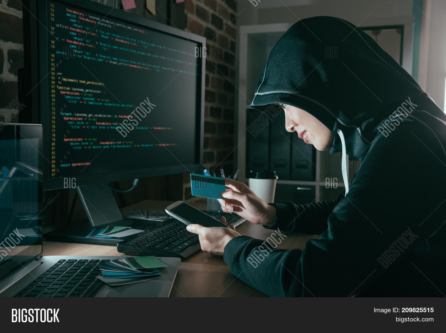 Hacker Holding Credit Image & Photo (Free Trial) Bigstock