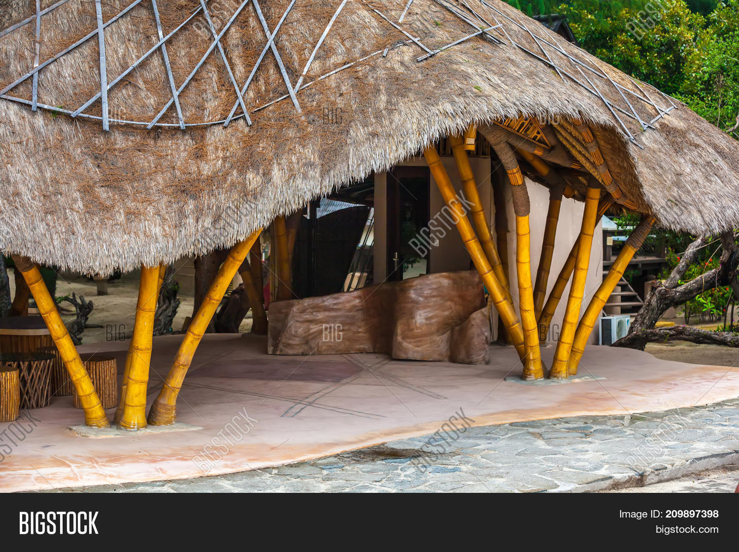 Bamboo House Straw Image & Photo (Free Trial) Bigstock