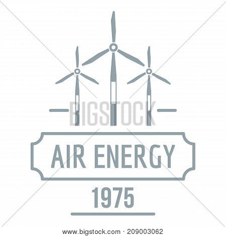 Air energy logo. Simple illustration of air energy vector logo for web