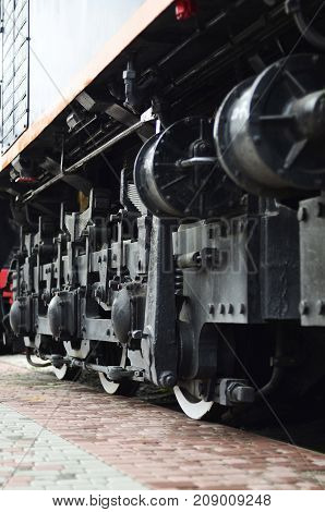 Wheels Of A Russian Modern Locomotive