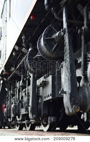 Wheels Of A Russian Modern Locomotive