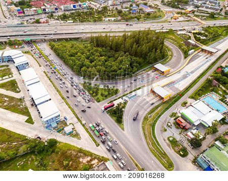 Aerial View Of T-junction