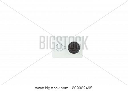 Camera Action Cam isolated on a white background