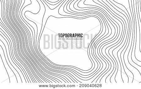 Topographic map contour background. Topo map with elevation. Contour map vector. Geographic World Topography map grid abstract vector illustration .