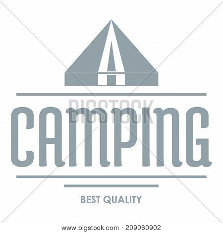 Best camping logo. Vintage illustration of best camping vector logo for web