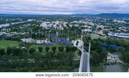 View Of The Eleanor Schonell Bridge In West End, Brisbane