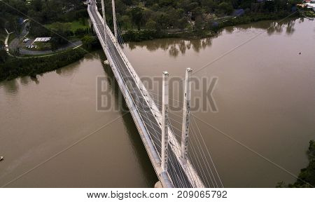 View Of The Eleanor Schonell Bridge In West End, Brisbane