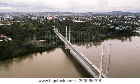 View Of The Eleanor Schonell Bridge In West End, Brisbane