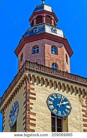 St. Catherine's Church -the largest Lutheran church of Frankfurt am Main, dedicated to the martyred early Christian saint, Catherine of Alexandria