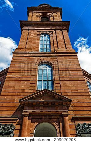 Paulskirche Paul's Church in Frankfurt - Venue of the first German National Assembly - First German Constitution resolved here - symbol of freedom and democracy, Germany