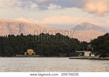 Church near Nydri village on Lefkada island in Greece.