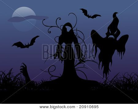 Ghost a temetőben, tapéta