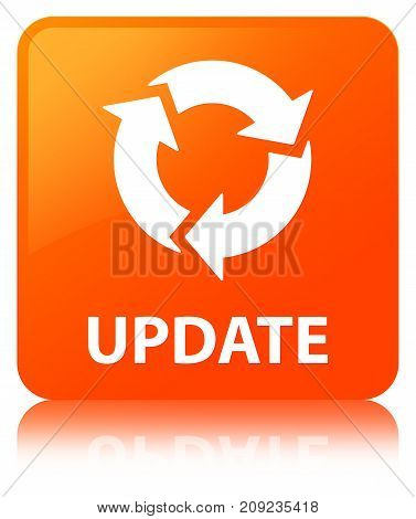 Update (refresh Icon) Orange Square Button